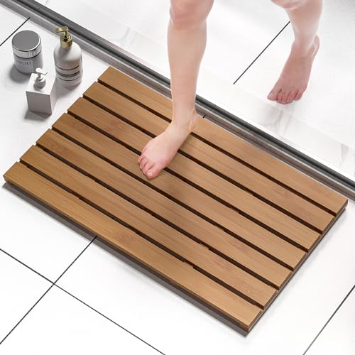 Domax Wooden Bamboo Bath Shower