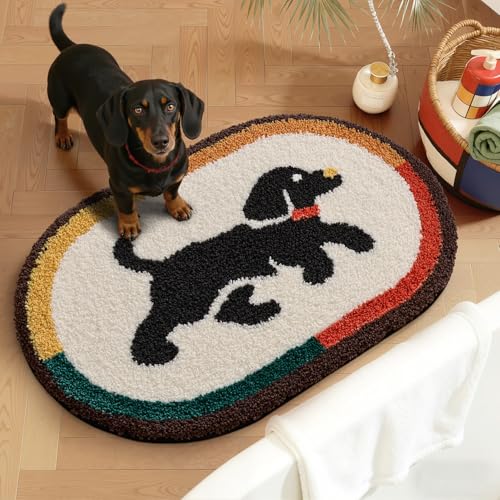 LUMI Oval Dog Bath Mat