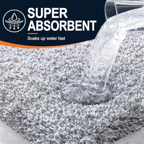 OLANLY Microfiber Bathroom Rugs 30x20 view 3