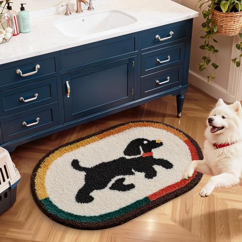 LUMI Oval Dog Bath Mat view 4