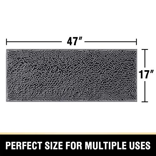 H.VERSAILTEX Chenille Bathroom Runner Rug view 3