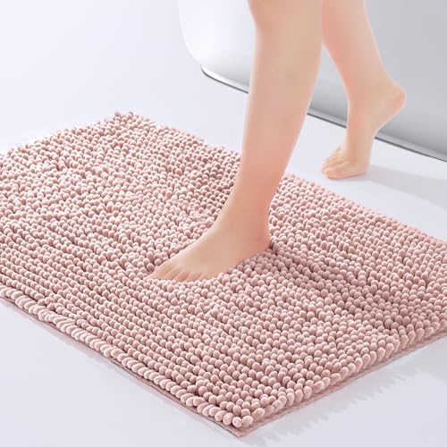 FRESHMINT Chenille Bathroom Rugs Mat