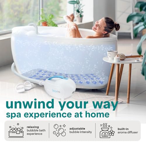 SereneLife Bubble Bath Mat Bathtub view 2