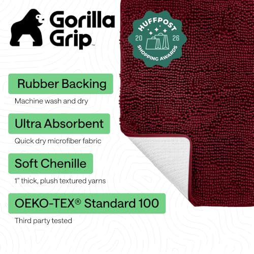 GORILLA GRIP Bath Rug Mat view 2