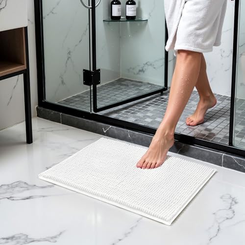 SUBRTEX Bathroom Rugs Chenille Bath view 2