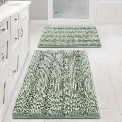 H.VERSAILTEX Sage Bathroom Rugs Bath