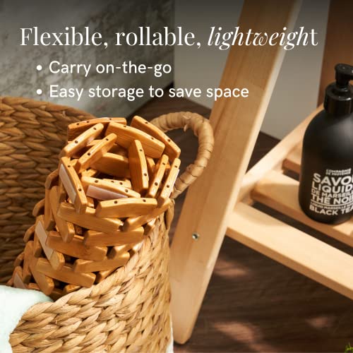 GOBAM Rollable Bamboo Bathroom Floor view 4