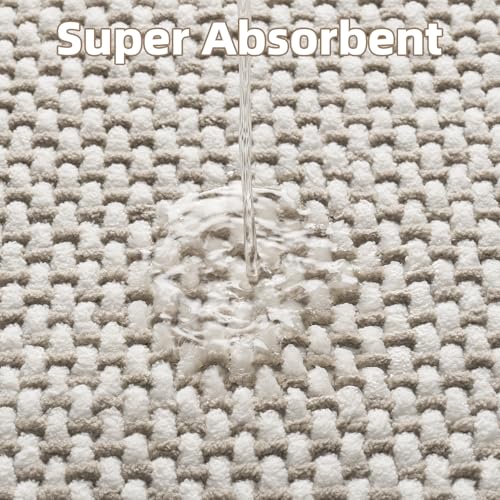 PADOOR-Bath Mat-Super Absorbent Chenille Bathroom view 3