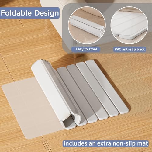 Foldable Stone Bath Mat Diatomaceous view 5