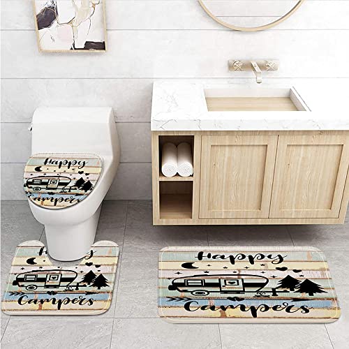Camper RV Bath Mat Set
