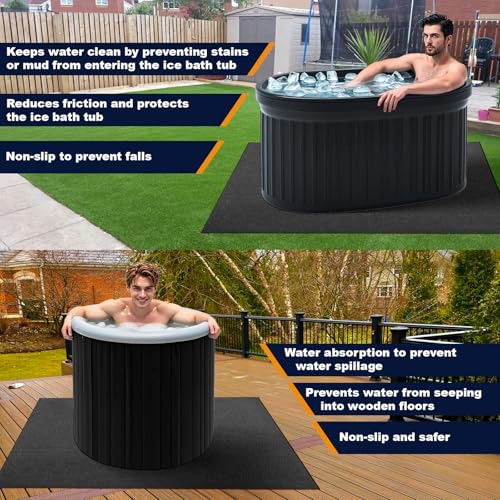 XANGNIER Cold Plunge Mat 55x55in view 4