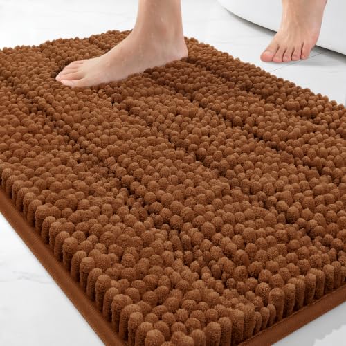 Bcoimo 24"×17" Chenille Bath Mat