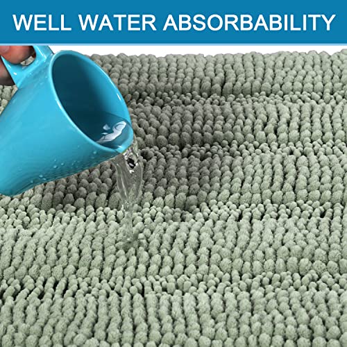 H.VERSAILTEX Sage Bathroom Rugs Bath view 5
