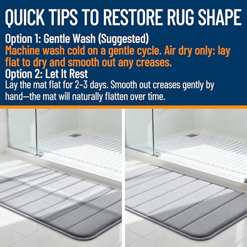 OLANLY Memory Foam Bath Mat view 3