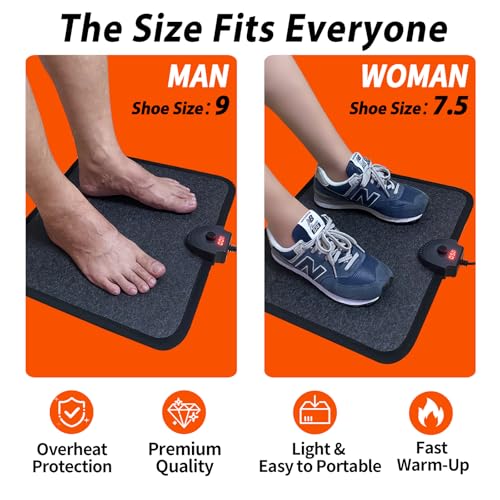Hodeamy Heated Floor Mat Under view 3