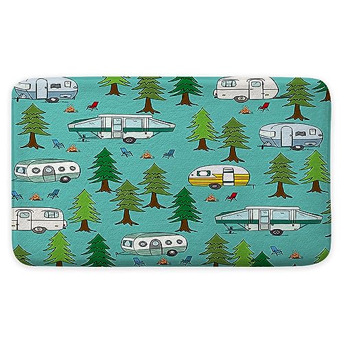 Happy Camper Bath Mat for
