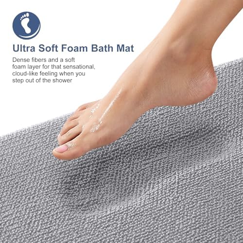 OLANLY Thick Memory Foam Bath view 2