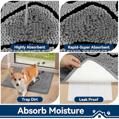 Bcoimo Super Absorbent Dog Door Mat view 4