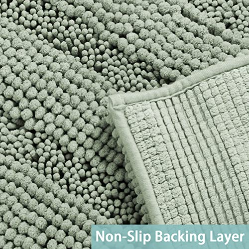 Turquoize Sage Green Bathroom Runner view 3