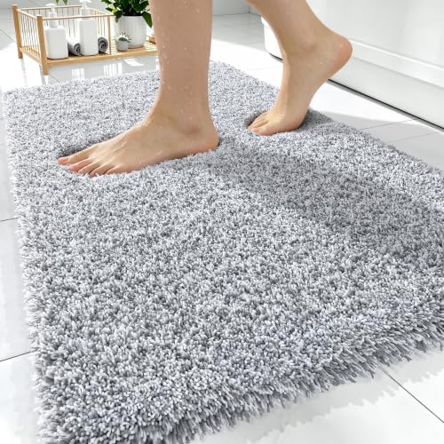 OLANLY Microfiber Bathroom Rugs 30x20
