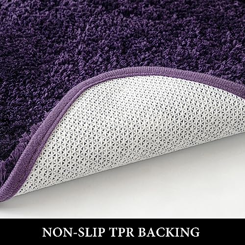 MIULEE Dark Purple Bathroom Runner view 4