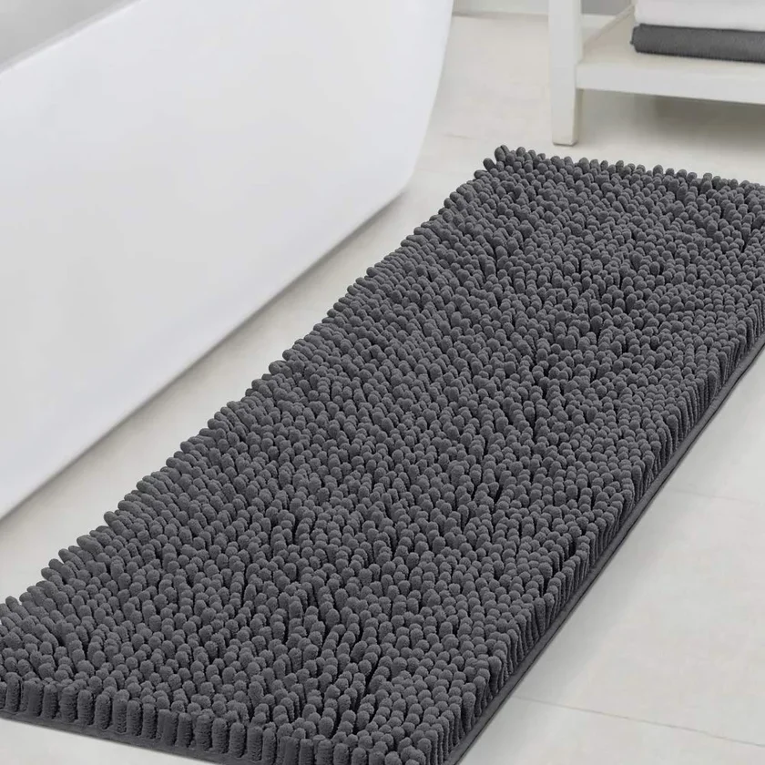 H.VERSAILTEX Chenille Bathroom Runner Rug