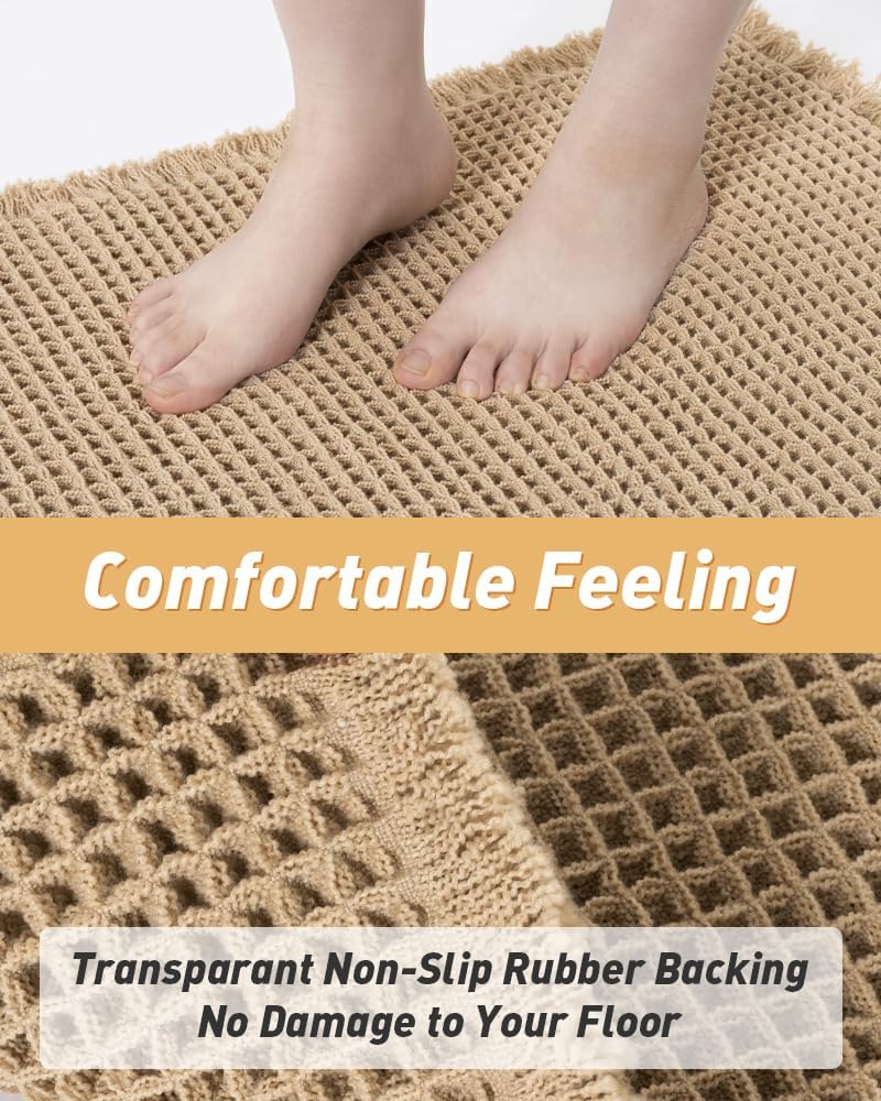 AMOAMI Upgraded Waffle Bath Mat view 4