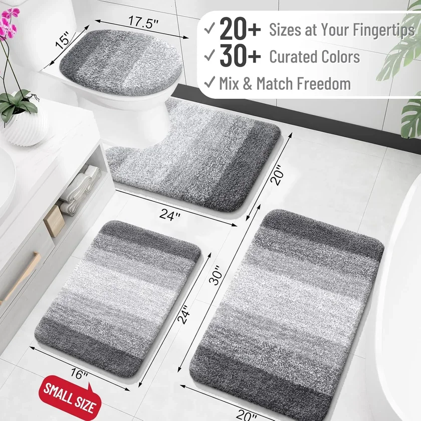 OLANLY Bathroom Rugs Mat 30x20 view 2