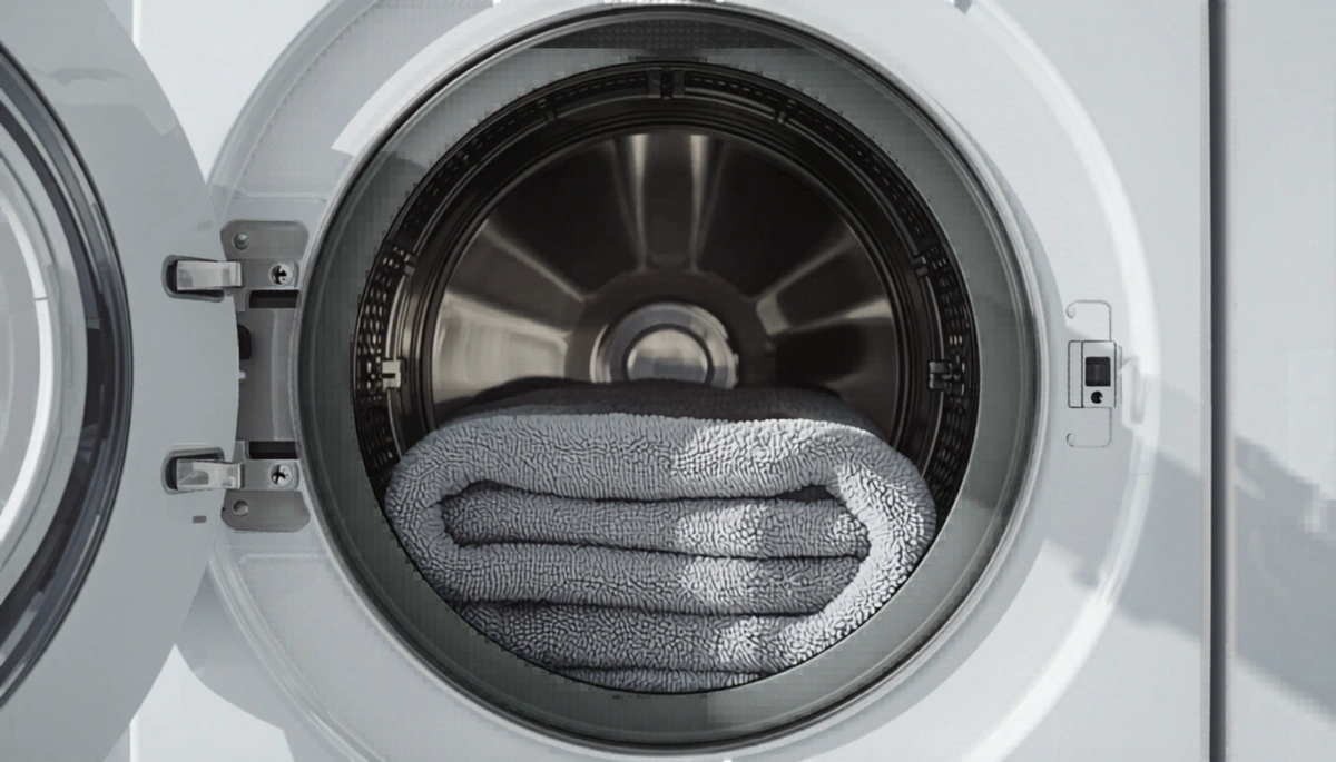 Gorilla Grip bath rug showing non-slip backing