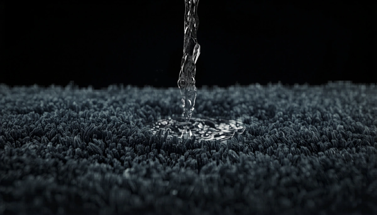 Bath rugs compared for absorbency in a humid bathroom environment